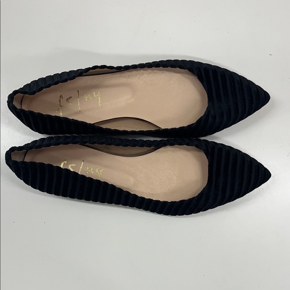 French Sole Elka Velvet Ballet Flat in Black Size 7.5 - Picture 4 of 8